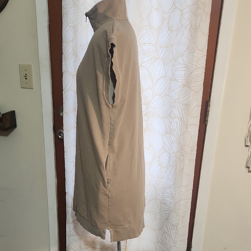 Double Zero Taupe Streetwear Minimalist Tunic Top/Dress Size Large - Picture 7 of 12